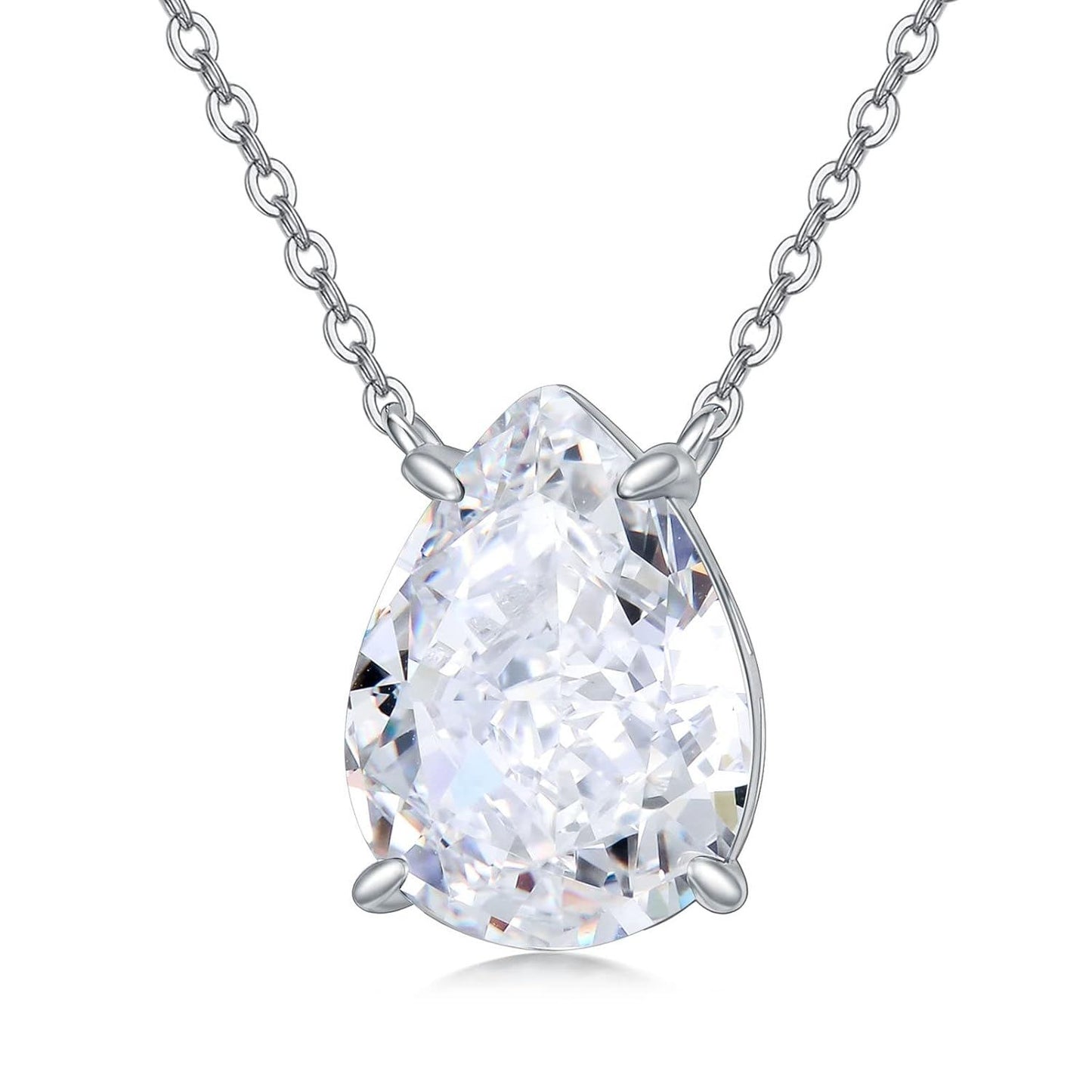 925 Sterling Silver Birthstone Necklace for Women Choker Pendant Jewelry Gift for Her Wife Girlfriend Mom