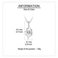 925 Sterling Silver Elegant Heart-shaped Zircon Pendant Necklace With Silver Chain