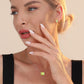 925 Sterling Silver Yellow Emerald Cut CZ Stud Earrings for Women Her Mom Girls
