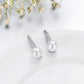 925 Sterling Silver Gold-Plated Freshwater Pearl Dangle Earrings (8mm)