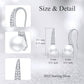 925 Sterling Silver Gold-Plated Freshwater Pearl Dangle Earrings (8mm)
