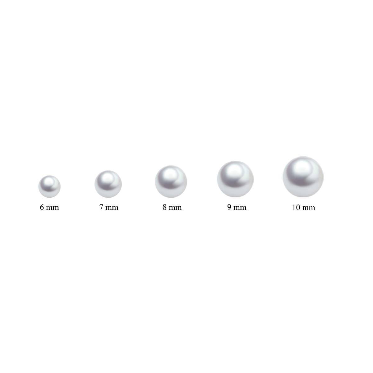 925 Sterling Silver Single Pearl Choker Necklace for Women 7-8mm Freshwater Cultured Pearls Wedding Bridesmaids Anniversary 14 16 18 inch