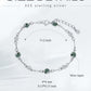 925 Sterling Silver Turquoise Beaded Chain Anklet Bracelet for Women