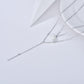 925 Sterling Silver Pearl Y-Shape Pendant Layered Necklace Christmas Gifts for Women