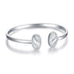 925 Sterling Silver Black Onyx Oval Cuff Bangle Bracelet for Women Gifts