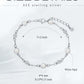 925 Sterling Silver Turquoise Beaded Chain Anklet Bracelet for Women