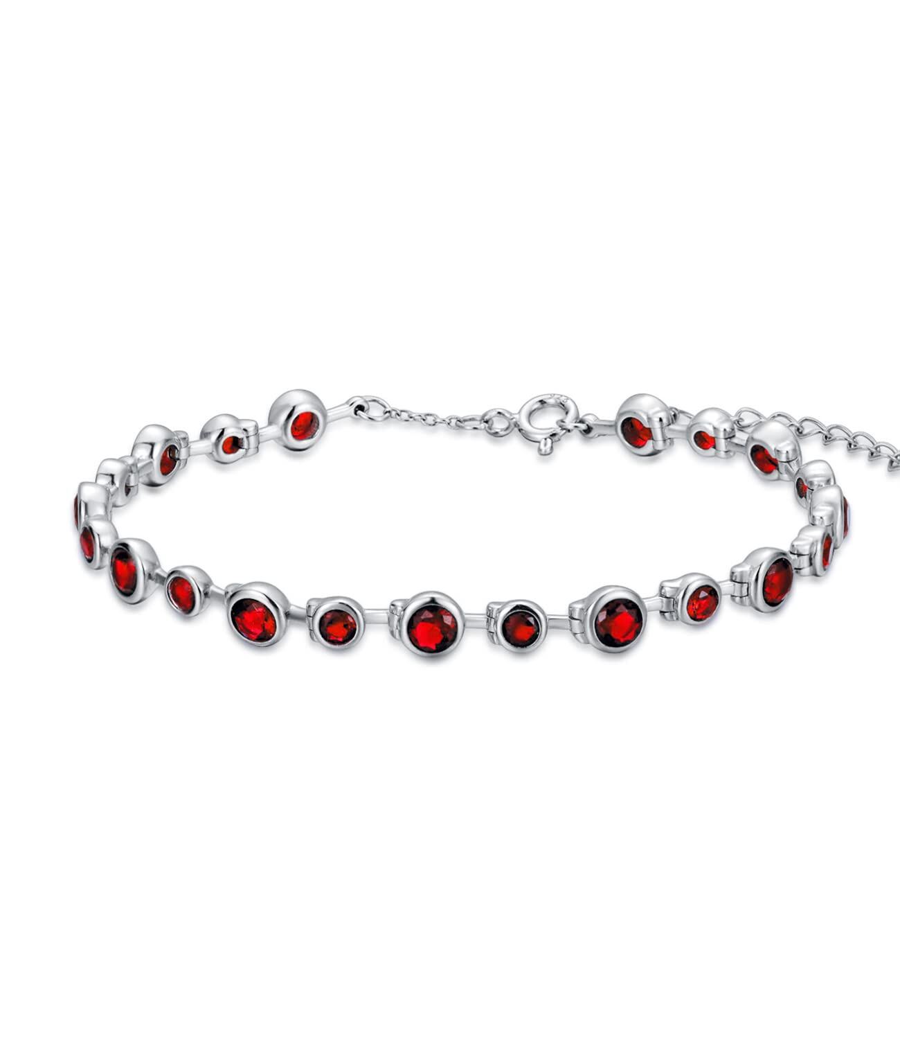 925 Sterling Silver Cubic Zirconia Tennis Bracelet for Women - Elegant