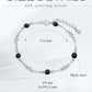 925 Sterling Silver Turquoise Beaded Chain Anklet Bracelet for Women