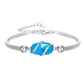 925 Sterling Silver Green Malachite Stone Bangle Bracelet for Women Gifts