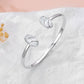 925 Sterling Silver Black Onyx Oval Cuff Bangle Bracelet for Women Gifts