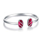 925 Sterling Silver Black Onyx Oval Cuff Bangle Bracelet for Women Gifts