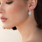 925 Sterling Silver Yellow Citrine Daisy Flower Heart Drop Dangle Lever Back Earrings for Women