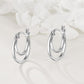 925 Sterling Silver Round Double Hoop Earrings Minimalist Layered Circles Holiday Gift for Her