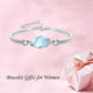 925 Sterling Silver Green Malachite Stone Bangle Bracelet for Women Gifts