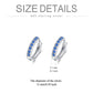 925 Sterling Silver 925 Sterling Silver Cubic Zirconia Austrian Crystals Birthstone Huggie Hoop Earrings