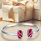 925 Sterling Silver Black Onyx Oval Cuff Bangle Bracelet for Women Gifts