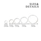 925 Sterling Silver Hoop Earrings Polished Round Circle Endless 20 80mm