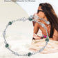 925 Sterling Silver Turquoise Beaded Chain Anklet Bracelet for Women