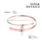 925 Sterling Silver 925 & Rose Gold Freshwater Pearl Bangle Bracelet for Women Bridal Wedding Jewelry for Mom