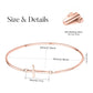 925 Sterling Silver Rose Gold Plated Infinity Cross Bangle Bracelet for Women - Christian Religious s
