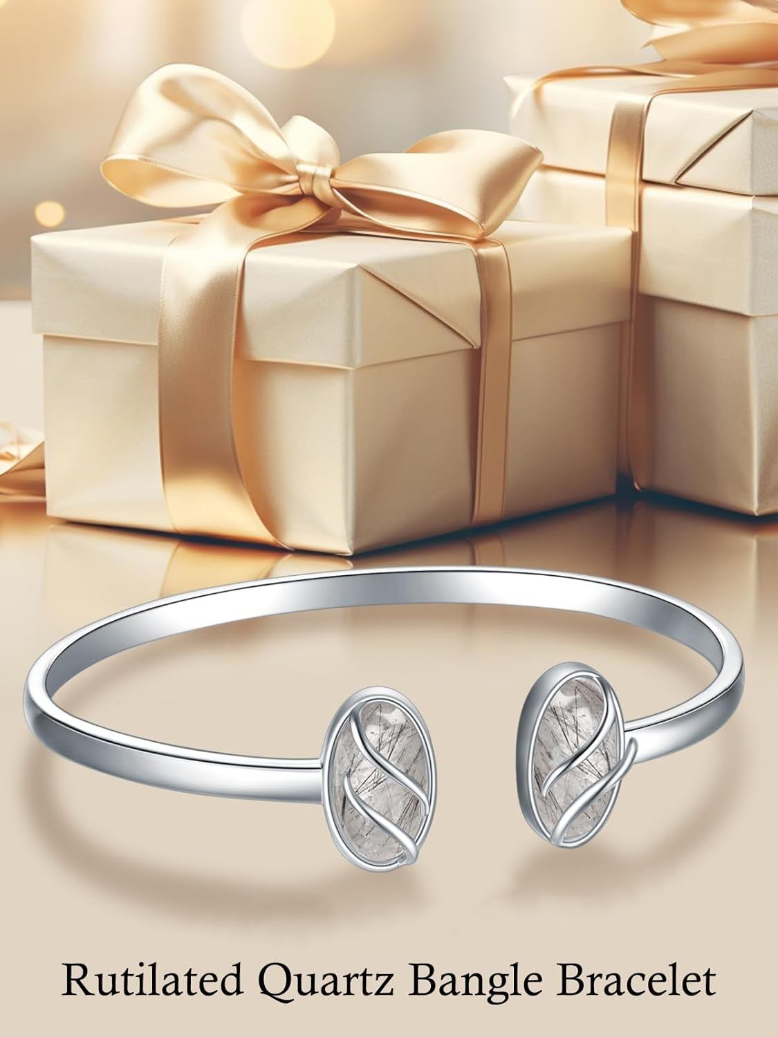 925 Sterling Silver Black Onyx Oval Cuff Bangle Bracelet for Women Gifts