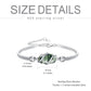 925 Sterling Silver Green Malachite Stone Bangle Bracelet for Women Gifts