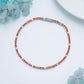 925 Sterling Silver AAAA+ CZ Orange & White Tennis Bracelet