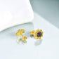 925 Sterling Silver Daisy Sunflower Stud Earrings for Women Birthday Gifts Moonstone Gold Plated Flower Earrings Sunflower Jewelry