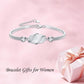 925 Sterling Silver Green Malachite Stone Bangle Bracelet for Women Gifts