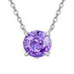 925 Sterling Silver Birthstone Necklace for Women Choker Pendant Jewelry Gift for Her Wife Girlfriend Mom