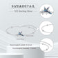 925 Sterling Silver Hummingbird Adjustable Link Chain Bracelet s for Women/Daughter/Girlfriend