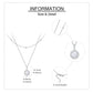 925 Sterling Silver Layered Necklace with Opal Pendant s for Women
