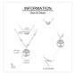 925 Sterling Silver Tree of Life Opal Pendant Layered Choker Necklaces for Women Gifts
