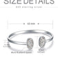 925 Sterling Silver Black Onyx Oval Cuff Bangle Bracelet for Women Gifts