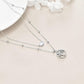 925 Sterling Silver Tree of Life Opal Pendant Layered Choker Necklaces for Women Gifts