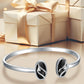 925 Sterling Silver Green Malachite Stone Bangle Bracelet for Women Gifts