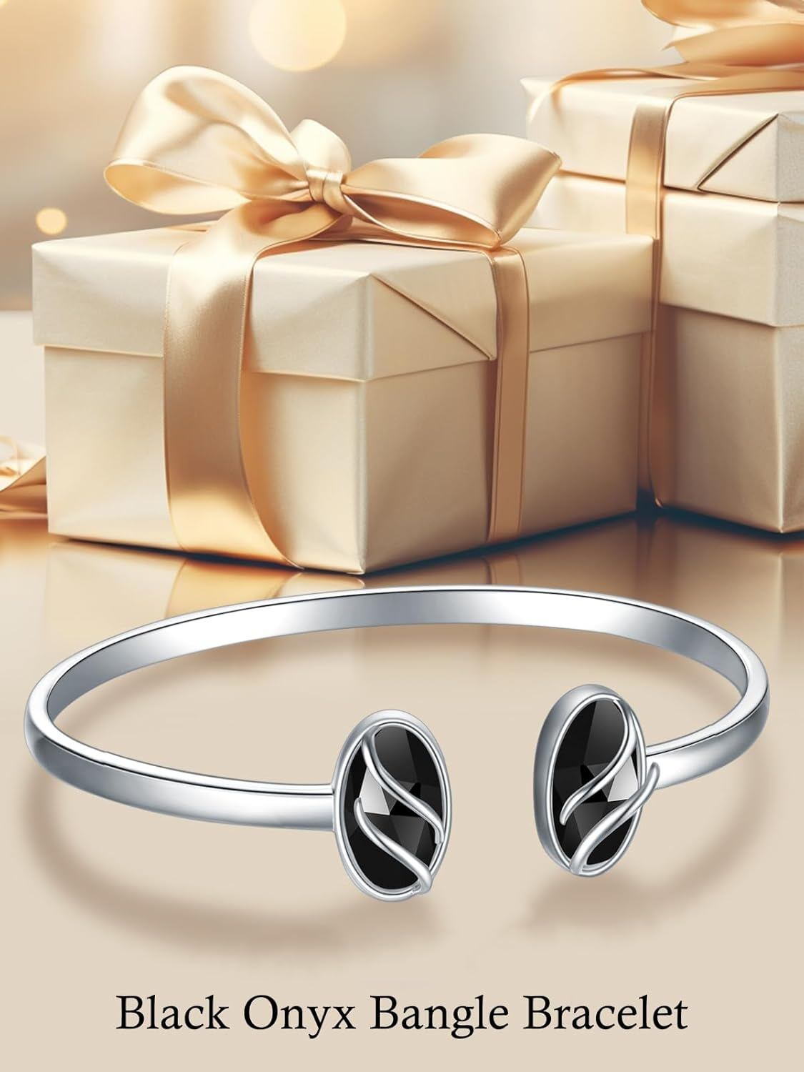 925 Sterling Silver Green Malachite Stone Bangle Bracelet for Women Gifts