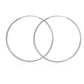 925 Sterling Silver Hoop Earrings Polished Round Circle Endless 20 80mm