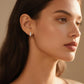 925 Sterling Silver Dog Paw Print Hoop Earrings for Women Small Animal Huggie Earrings Panda s