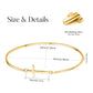 925 Sterling Silver Rose Gold Plated Infinity Cross Bangle Bracelet for Women - Christian Religious s