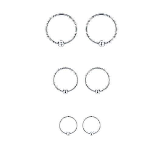 925 Sterling Silver Gold Black Rose Plated Hypoallergenic Tiny Huggie Hoop Earrings 8mm Diameter