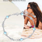 925 Sterling Silver Turquoise Beaded Chain Anklet Bracelet for Women