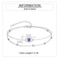 925 Sterling Silver Evil Eye Bracelet with Adjustable Chain Christmas s for Women