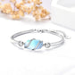 925 Sterling Silver Green Malachite Stone Bangle Bracelet for Women Gifts