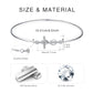 925 Sterling Silver Infinity Cross Charm Bangle Bracelet for Women - Christian Religious s