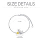 925 Sterling Silver Black & White Cats Adjustable Link Chain Bracelet (7-9 inches)