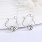 925 Sterling Silver 3D Volleyball Design Huggie Hoop Earrings for Women and Girls Gift Ideas