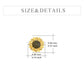 925 Sterling Silver Daisy Sunflower Stud Earrings for Women Birthday Gifts Moonstone Gold Plated Flower Earrings Sunflower Jewelry
