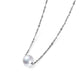 925 Sterling Silver Single Pearl Choker Necklace for Women 7-8mm Freshwater Cultured Pearls Wedding Bridesmaids Anniversary 14 16 18 inch