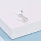 925 Sterling Silver Heart Stethoscope Stud Earrings for Nurses Gifts
